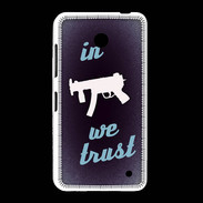 Coque Nokia Lumia 635 In Uzi We trust Bleu ZG