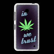 Coque Nokia Lumia 635 In Weed We trust Vert ZG