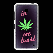 Coque Nokia Lumia 635 In Weed We trust Rouge ZG