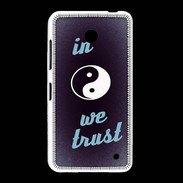Coque Nokia Lumia 635 In Zen We trust Bleu ZG