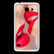 Coque Huawei Y550 Bouche sexy Lesbienne et rouge à lèvres gloss