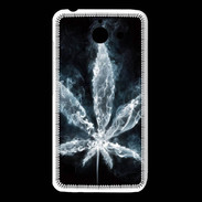 Coque Huawei Y550 Feuille de cannabis en fumée