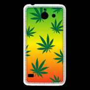 Coque Huawei Y550 Fond Rasta Cannabis