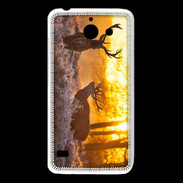 Coque Huawei Y550 Cerf au couché de soleil 600