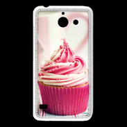 Coque Huawei Y550 Cup cake rose et blanc