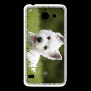 Coque Huawei Y550 Chiot terrier blanc 2