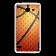 Coque Huawei Y550 Effet Ballon de basket orange et noir
