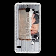 Coque Huawei Y550 Bébé dormant avec chapeau tête de chat