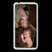 Coque Huawei Y550 Jumeaux dormant dans des caisses