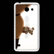 Coque Huawei Y550 Femme enceinte avec peluche