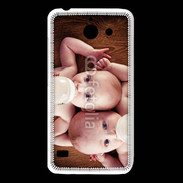 Coque Huawei Y550 Bébés avec biberons
