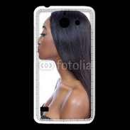 Coque Huawei Y550 Femme metisse noire 2