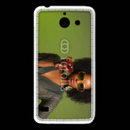 Coque Huawei Y550 Femme metisse noire 3