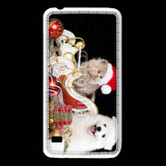 Coque Huawei Y550 Chaton et Chiot Noël