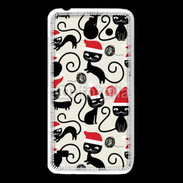 Coque Huawei Y550 Fond chat noir Noël