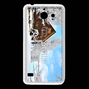 Coque Huawei Y550 Chalet enneigé 2