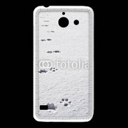 Coque Huawei Y550 Traces de pas d'animal dans la neige