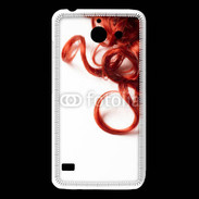 Coque Huawei Y550 Coiffure Cheveux bouclés rouges