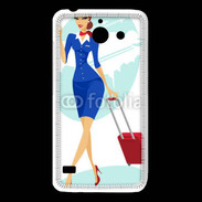 Coque Huawei Y550 Hôtesse de l'air 3