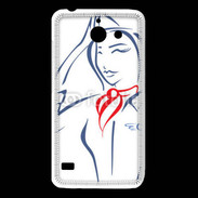 Coque Huawei Y550 Hôtesse de l'air 4