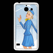 Coque Huawei Y550 Hôtesse de l'air 6