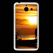 Coque Huawei Y550 Couché de soleil pêcheur