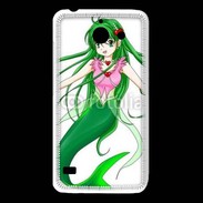 Coque Huawei Y550 Fille manga verte