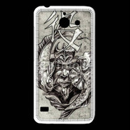 Coque Huawei Y550 Visage de guerrier en dessin 50