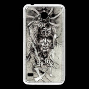 Coque Huawei Y550 Visage de guerrier en dessin 52