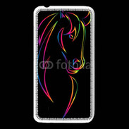 Coque Huawei Y550 Vector image of an horse on black back 50