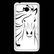 Coque Huawei Y550 Vector image of an horse on white