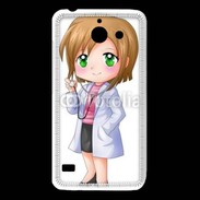 Coque Huawei Y550 Cute cartoon illustration of a waiter