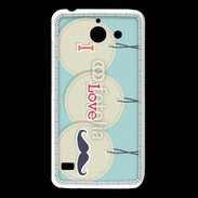 Coque Huawei Y550 I love moustache 5