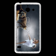 Coque Huawei Y550 Danseuse avec tigre