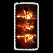 Coque Huawei Y550 Danseuse feu