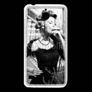 Coque Huawei Y550 Aristocrate en noir et blanc