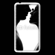 Coque Huawei Y550 Couple d'amoureux en noir et blanc