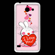 Coque Huawei Y550 I love you Bunny