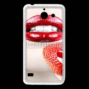 Coque Huawei Y550 Bouche sexy rouge à lèvre gloss rouge fraise