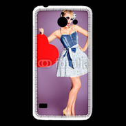 Coque Huawei Y550 femme glamour coeur style betty boop