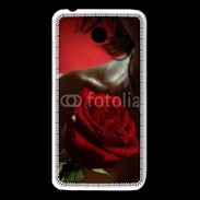 Coque Huawei Y550 Belle rose rouge 500