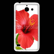 Coque Huawei Y550 Hibiscus rouge