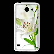 Coque Huawei Y550 Fleurs de Lys blanc