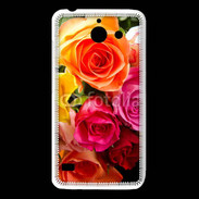 Coque Huawei Y550 Bouquet de roses multicouleurs