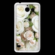 Coque Huawei Y550 Rose blanche et rose 5