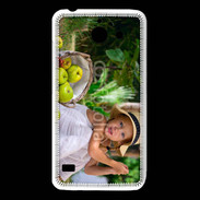 Coque Huawei Y550 Petite fille avec panier de pommes