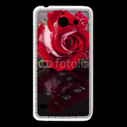 Coque Huawei Y550 Belle rose Rouge 10