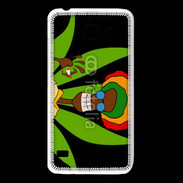 Coque Huawei Y550 Portrait abstrait de Rasta