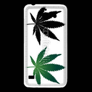 Coque Huawei Y550 Double feuilles de cannabis
