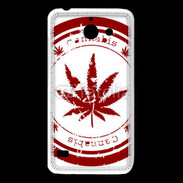 Coque Huawei Y550 Red stamp with marijuana leaf